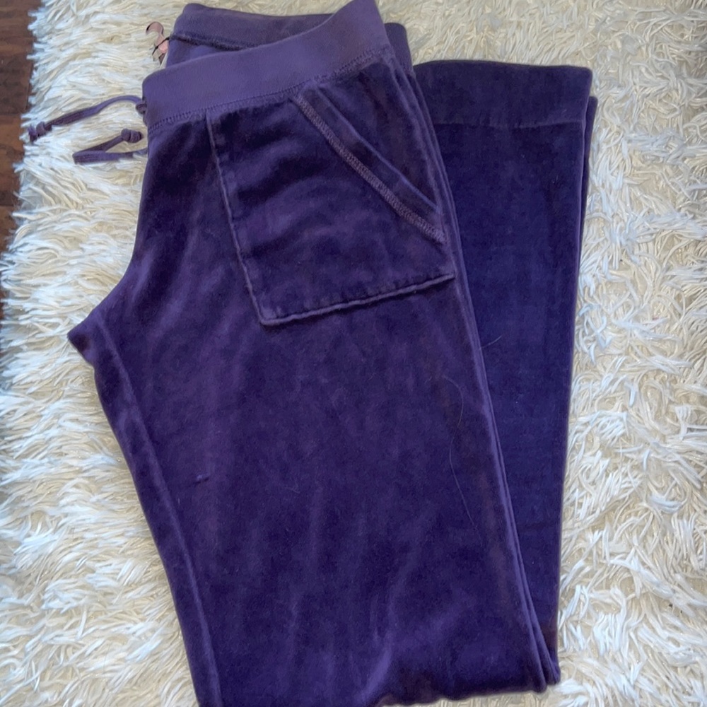 XS velour pants